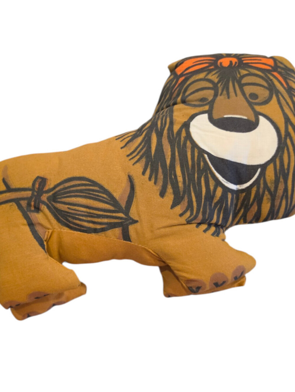 Vintage 1970s Wizard of Oz Cowardly Lion stuffed pillow toy